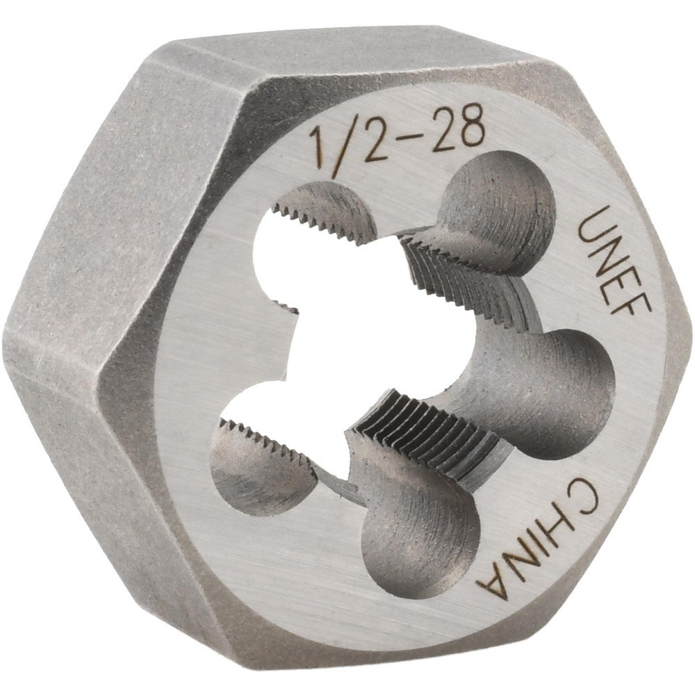 Value Collection 365-1044 Hex Rethreading Die 1/2-28, Right Hand, Carbon Steel