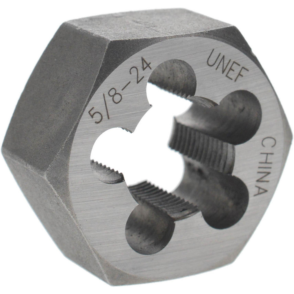 Value Collection 365-1053 Hex Rethreading Die 5/8-24, Right Hand, Carbon Steel