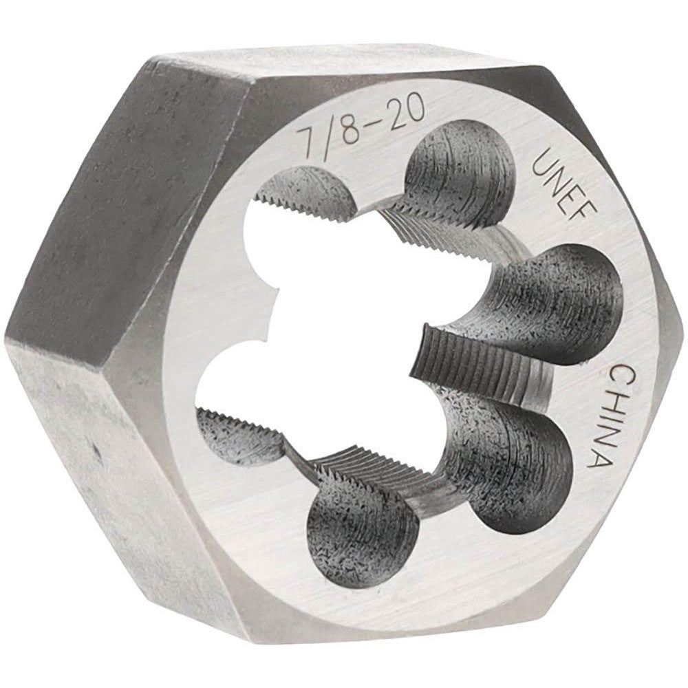 Value Collection 365-1068 Hex Rethreading Die 7/8-20, Right Hand, Carbon Steel