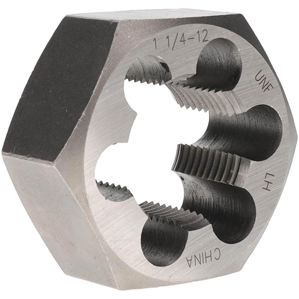 Value Collection 366-1162 Hex Rethreading Die 1-1/4 - 12, 1" Thick, Left Hand, Carbon Steel