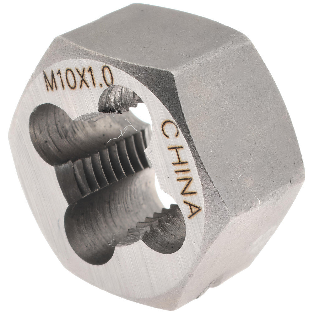 Value Collection 364-0102 Hex Rethreading Die M10x1, Right Hand, Carbon Steel