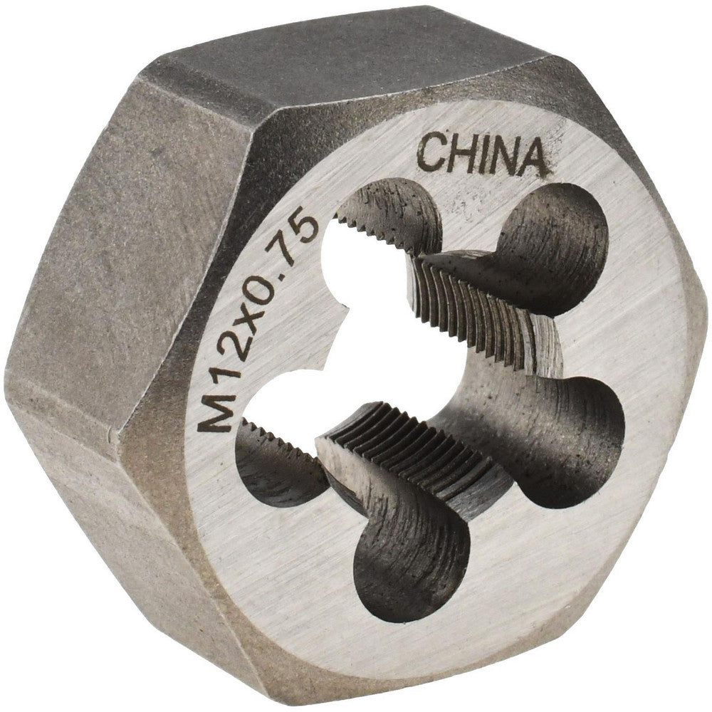Value Collection 364-0120 Hex Rethreading Die M12x0.75, Right Hand, Carbon Steel