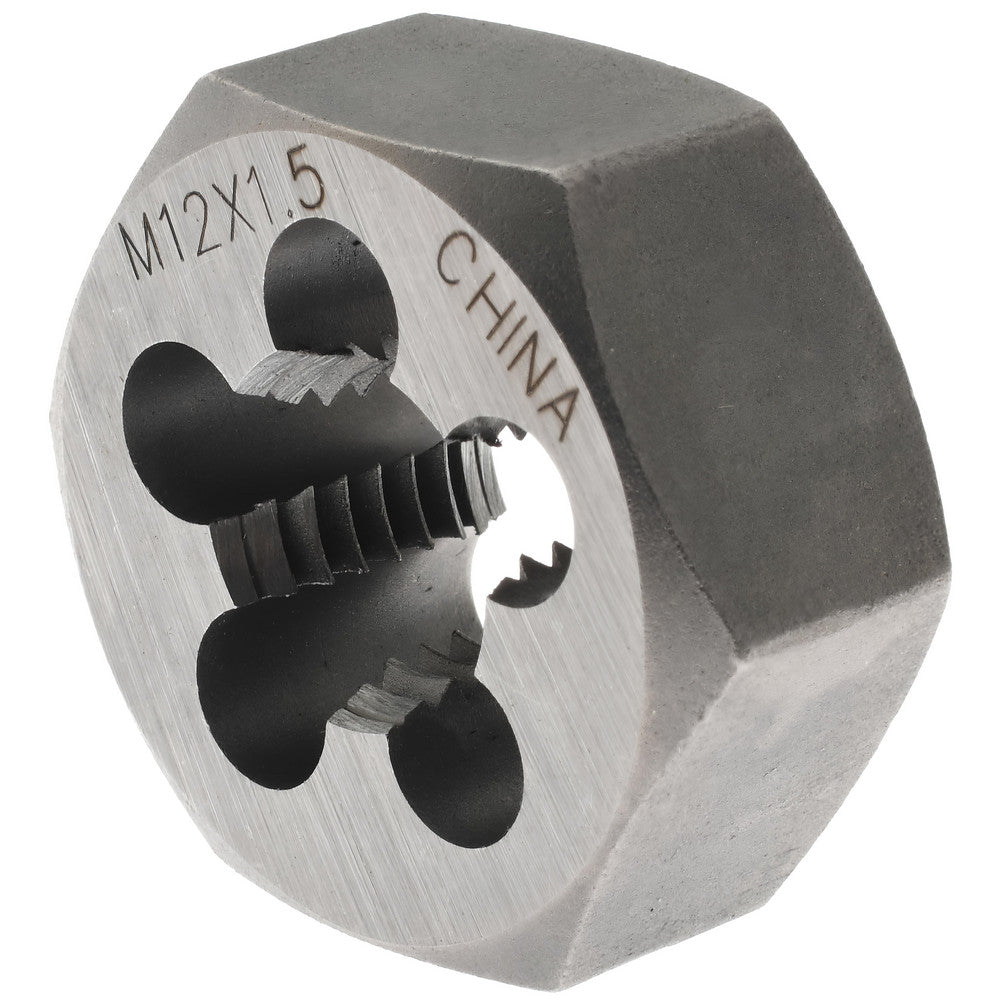 Value Collection 364-0123 Hex Rethreading Die M12x1.5, Right Hand, Carbon Steel