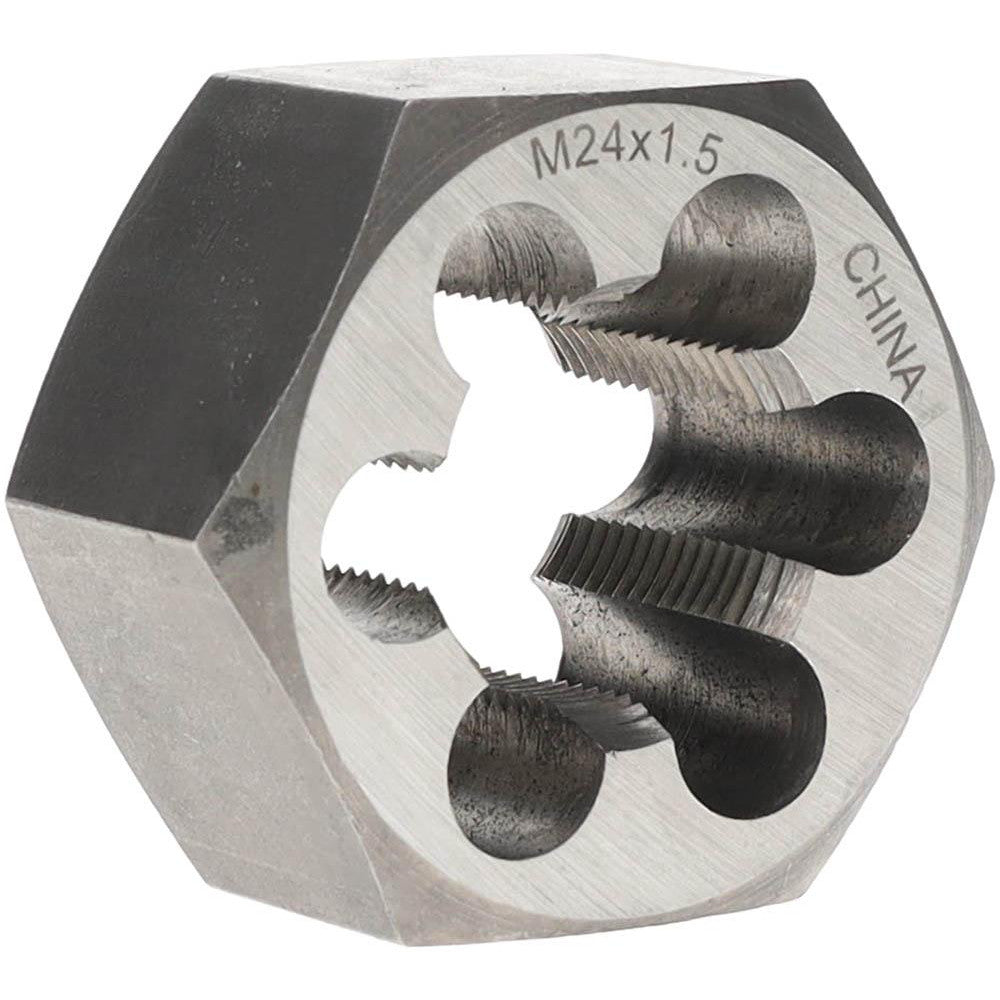 Value Collection 364-0241 Hex Rethreading Die M24x1.5, 1" Thick, Right Hand, Carbon Steel