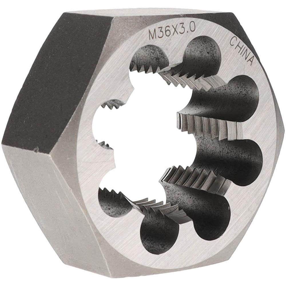 Value Collection 364-0361 Hex Rethreading Die M36x3, 1" Thick, Right Hand, Carbon Steel