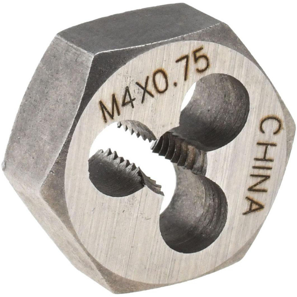 Value Collection 364-0044 Hex Rethreading Die M4x0.75, Right Hand, Carbon Steel