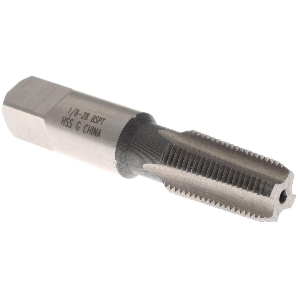 Value Collection JY79772703 British Standard Pipe Tap 1/8-28 BSPT, Bottoming Chamfer, 4 Flute