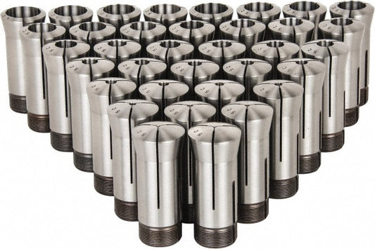 Lyndex-Nikken 510-SET-35 Collet Set 35 Pc, 1/16 to 1-1/8" Capacity