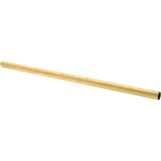 Select 8139 1/2" Outside Dia x 12" Long, Yellow Brass Round Tube
