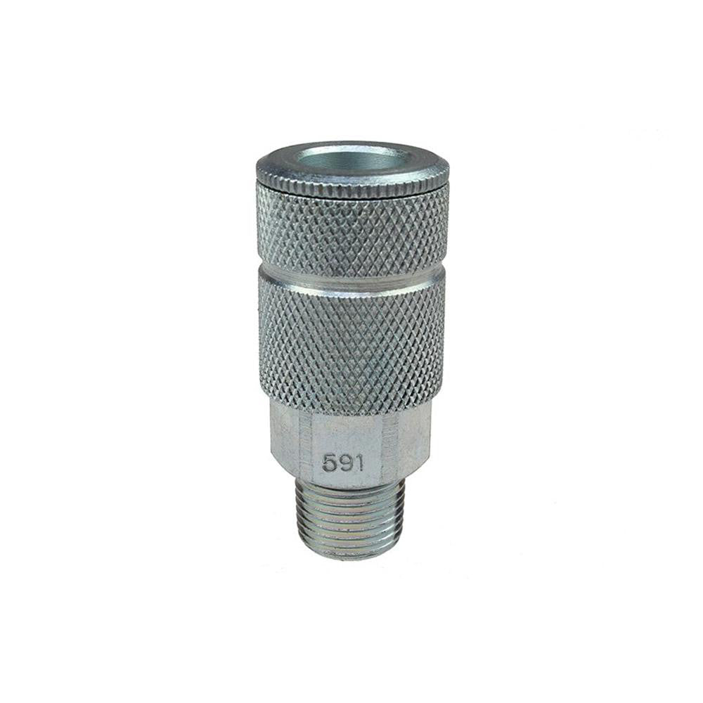 Coilhose Pneumatics 591 Pneumatic Hose Coupling 3/8" Thread, 3/8" Body Dia, Tru-Flate Automotive Interchange