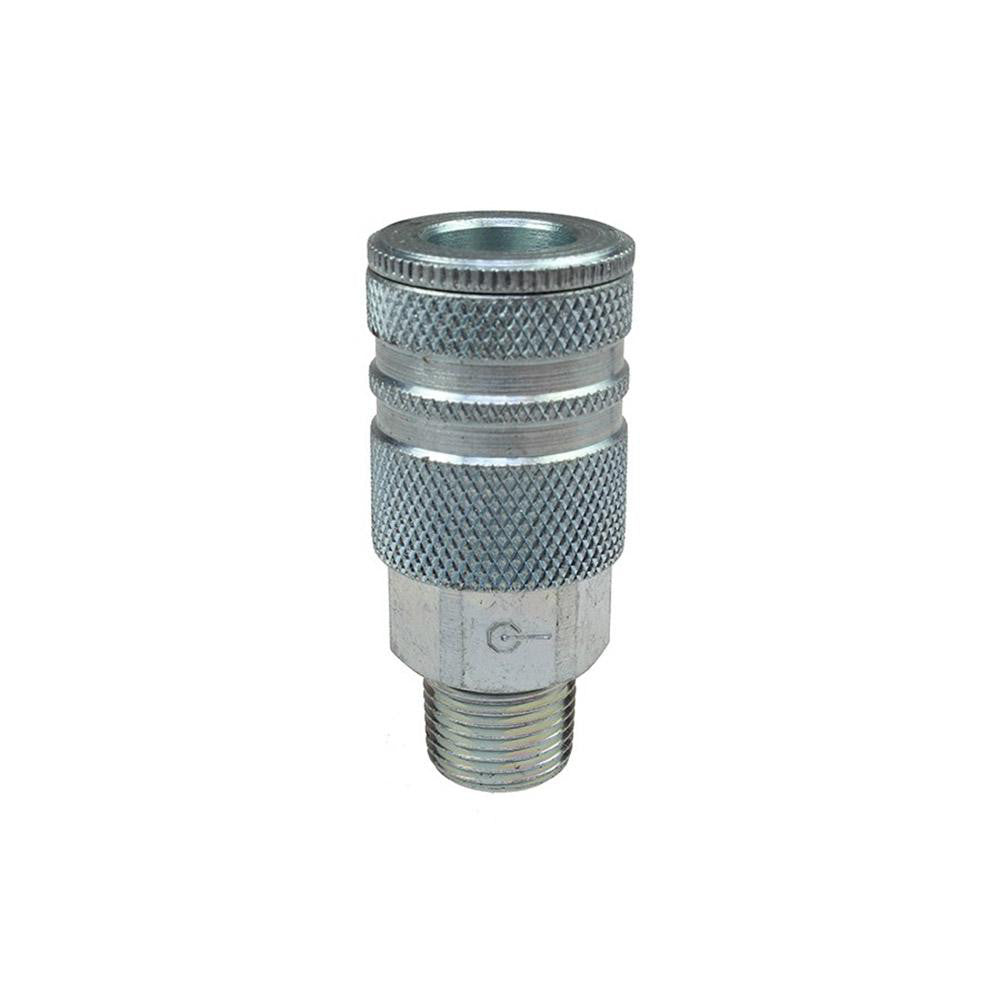 Coilhose Pneumatics 587 Pneumatic Hose Coupling 1/2" Thread, 3/8" Body Dia, Industrial Interchange