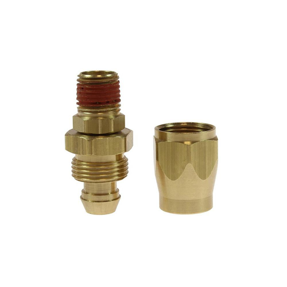 Coilhose Pneumatics PSM0604 1/4 NPT, Brass Reusable Hose Male Swivel Fitting