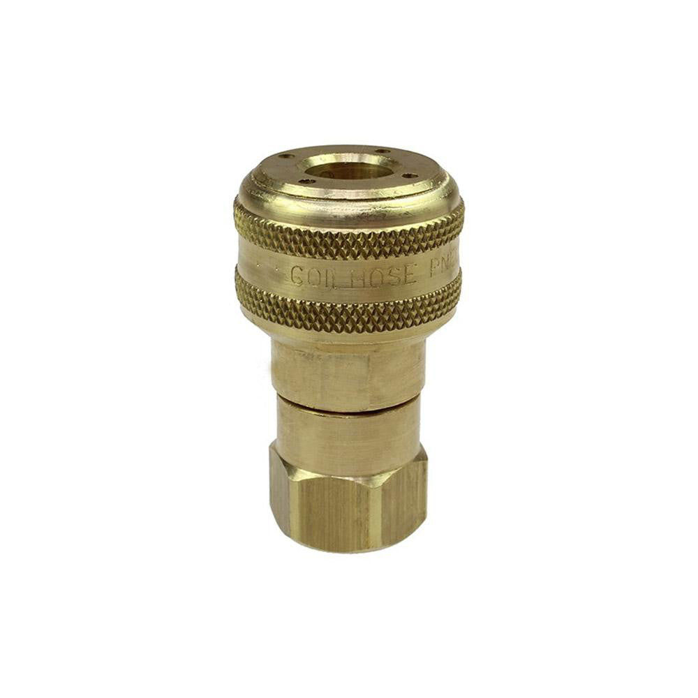 Coilhose Pneumatics 151A Pneumatic Hose Coupling 3/8" Thread, 1/4" Body Dia, Industrial Interchange