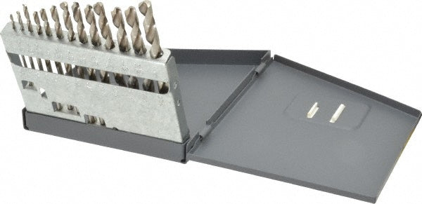 Hertel 79888327 Drill Bit Set Jobber Length Drill Bits, 13 Pc, 118 &deg, High Speed Steel