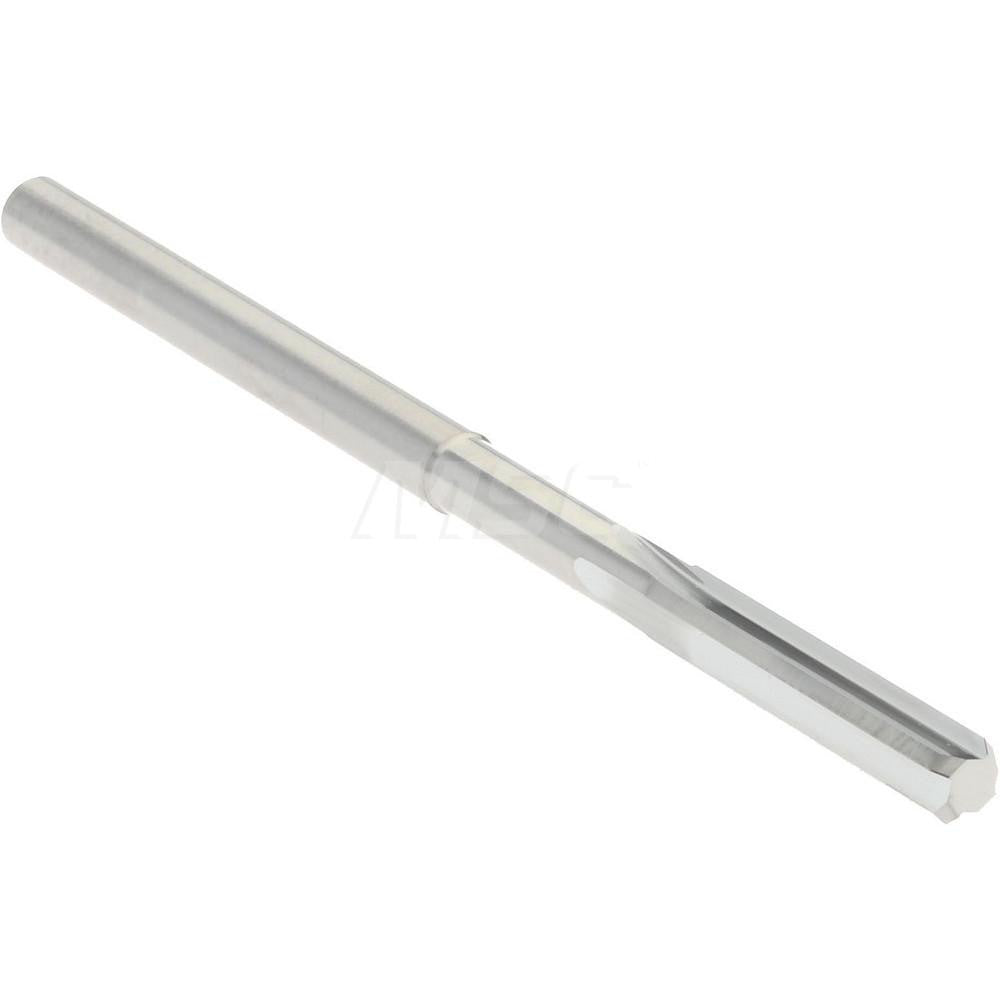 Hertel 79889366 Chucking Reamer 0.1180" Dia, 2-1/4" OAL, 5/8" Flute Length, Straight Flute, Straight-Cylindrical Shank, Solid Carbide