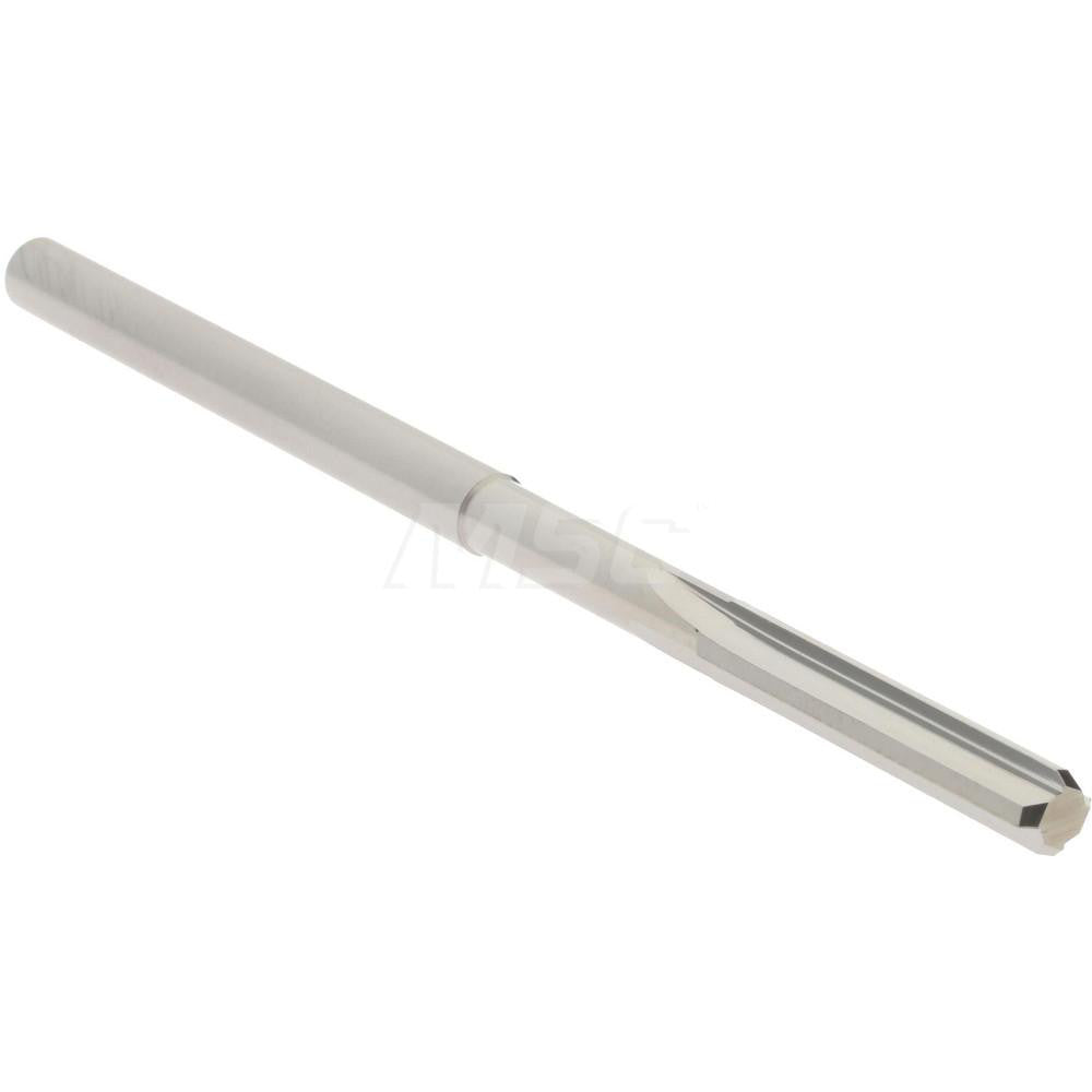 Hertel 79889374 Chucking Reamer 0.1190" Dia, 2-1/4" OAL, 5/8" Flute Length, Straight Flute, Straight-Cylindrical Shank, Solid Carbide