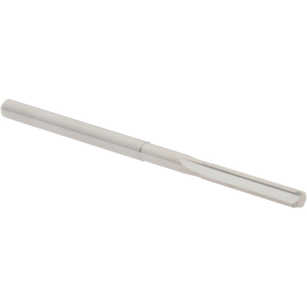 Hertel 79889481 Chucking Reamer 0.1330" Dia, 2-1/2" OAL, 3/4" Flute Length, Straight Flute, Straight-Cylindrical Shank, Solid Carbide