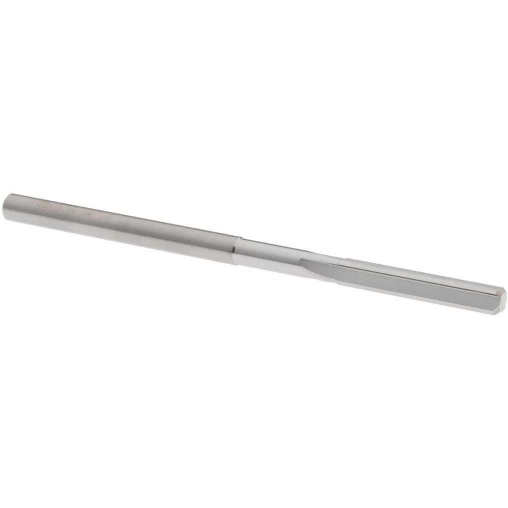 Hertel 79889499 Chucking Reamer 0.1340" Dia, 2-1/2" OAL, 3/4" Flute Length, Straight Flute, Straight-Cylindrical Shank, Solid Carbide