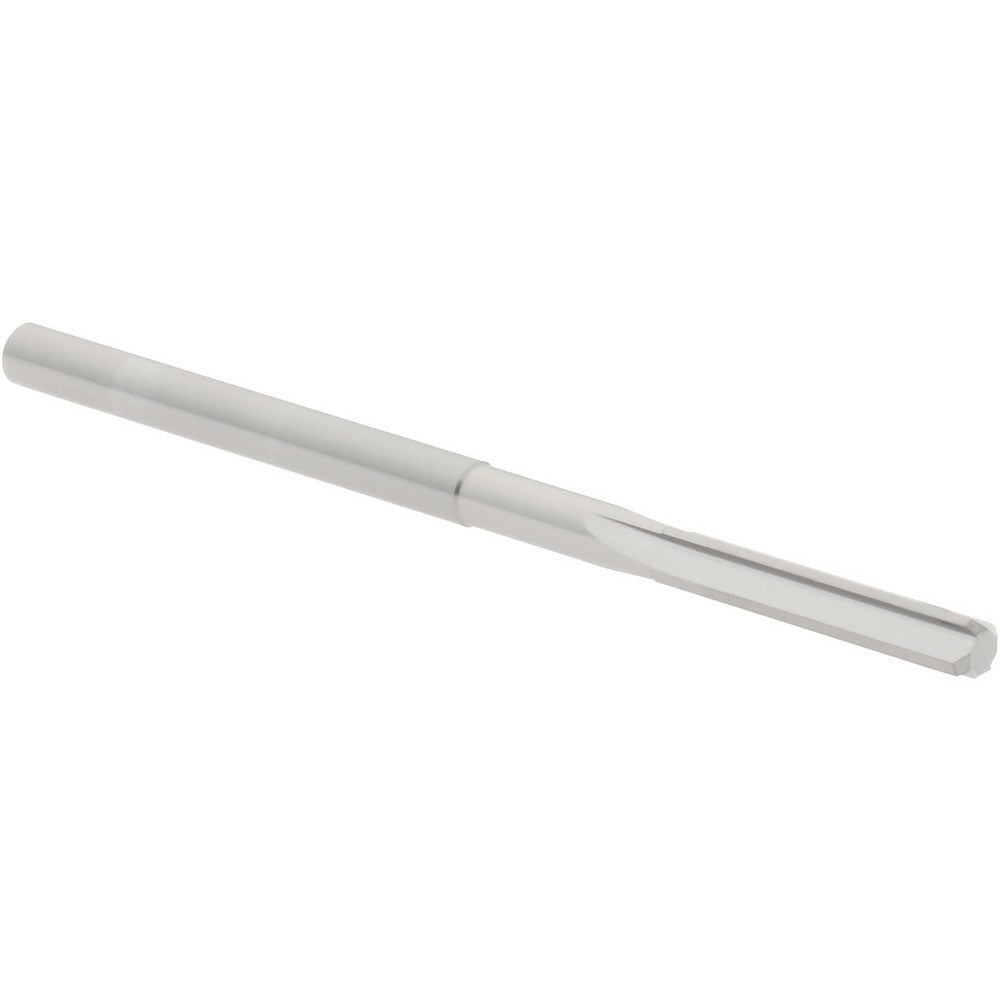 Hertel 79889523 Chucking Reamer 0.1380" Dia, 2-1/2" OAL, 3/4" Flute Length, Straight Flute, Straight-Cylindrical Shank, Solid Carbide