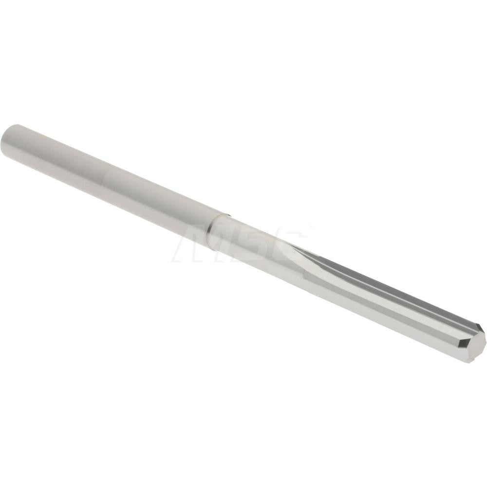 Hertel 79889622 Chucking Reamer 0.1500" Dia, 2-1/2" OAL, 3/4" Flute Length, Straight Flute, Straight-Cylindrical Shank, Solid Carbide