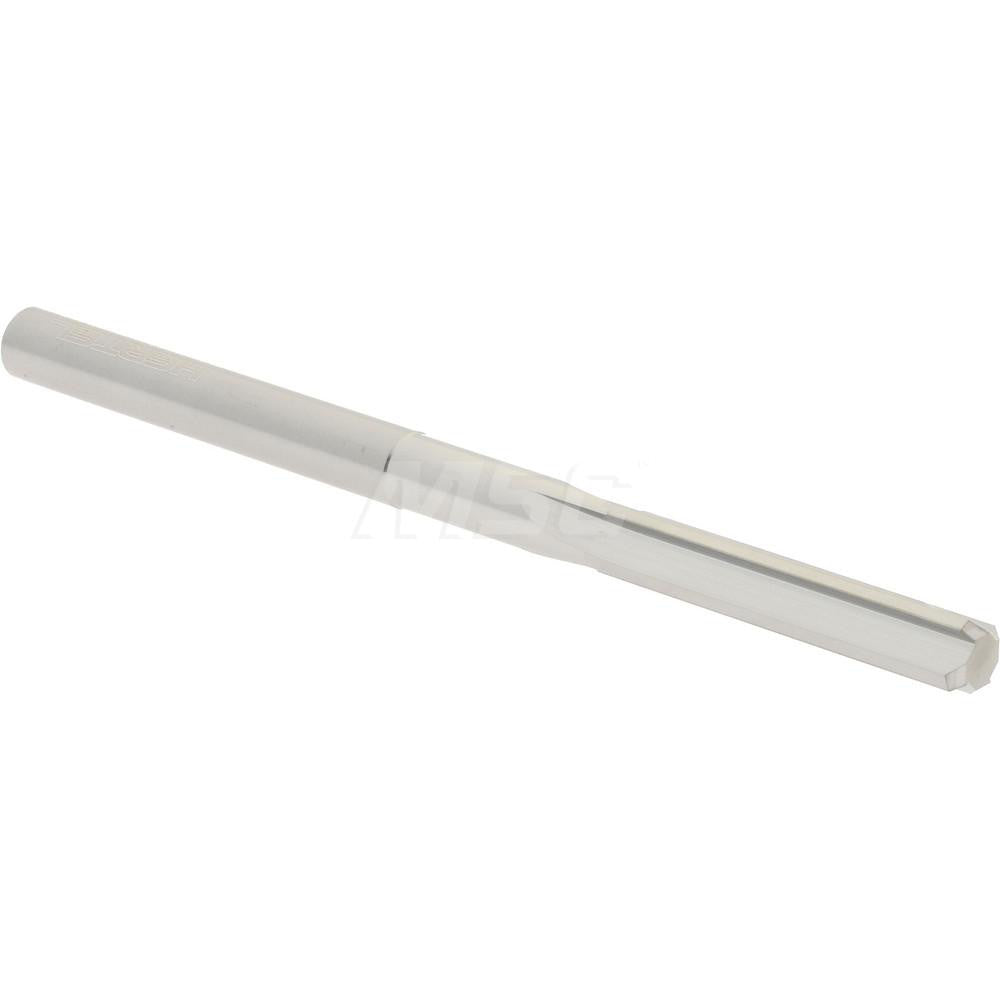 Hertel 79889754 Chucking Reamer 0.1950" Dia, 3" OAL, 1" Flute Length, Straight Flute, Straight-Cylindrical Shank, Solid Carbide