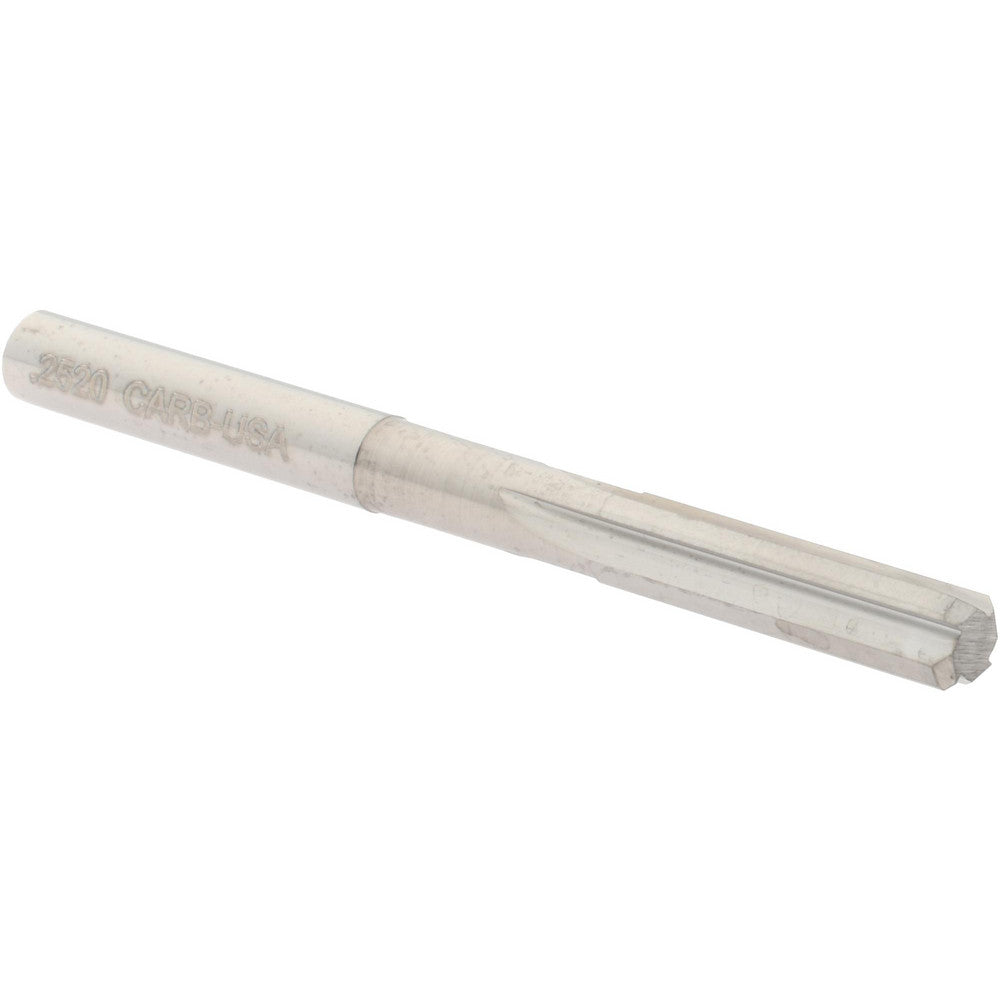 Hertel 79889903 Chucking Reamer 0.2520" Dia, 3" OAL, 1" Flute Length, Straight Flute, Straight-Cylindrical Shank, Solid Carbide