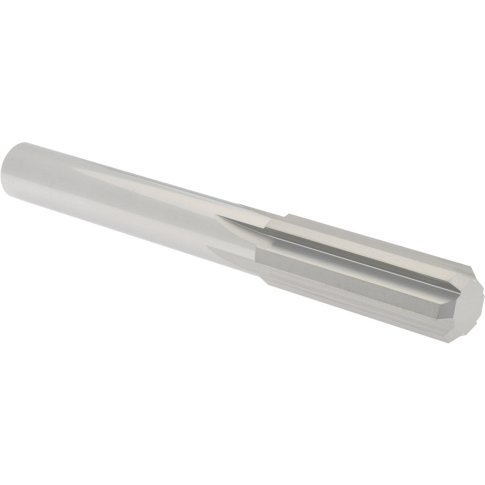 Hertel 79890109 Chucking Reamer 0.4990" Dia, 4" OAL, 1-1/2" Flute Length, Straight Flute, Straight-Cylindrical Shank, Solid Carbide