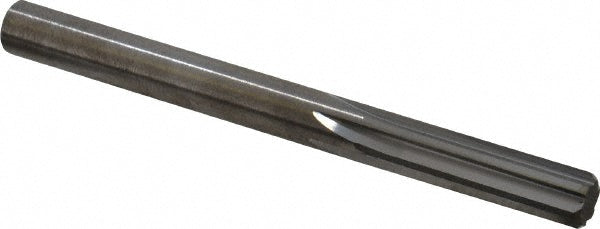 Hertel 79890299 Chucking Reamer 19/64" Dia, 3-1/4" OAL, 1-1/8" Flute Length, Straight Flute, Straight-Cylindrical Shank, Solid Carbide