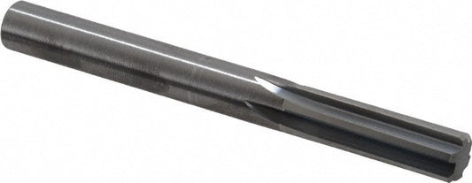Hertel 79890349 Chucking Reamer 3/8" Dia, 3-1/2" OAL, 1-1/4" Flute Length, Straight Flute, Straight-Cylindrical Shank, Solid Carbide