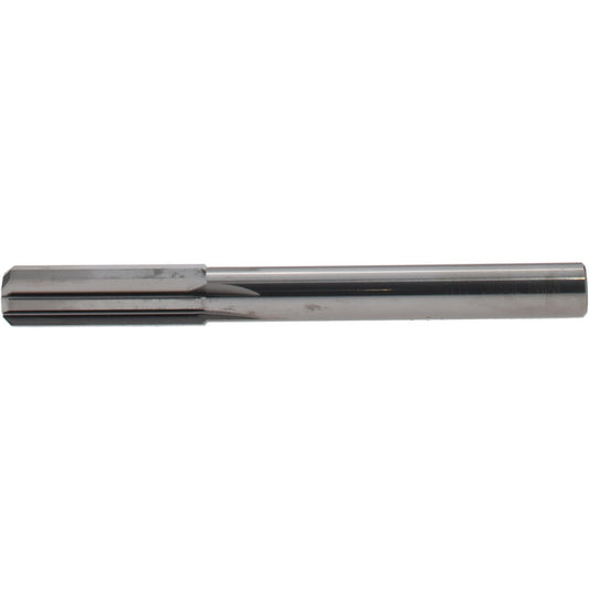 Hertel 79890364 Chucking Reamer 7/16" Dia, 4" OAL, 1-3/8" Flute Length, Straight Flute, Straight-Cylindrical Shank, Solid Carbide