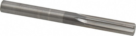 Hertel 79891339 Chucking Reamer 8 mm Dia, 3-1/4" OAL, 1-1/8" Flute Length, Straight Flute, Straight-Cylindrical Shank, Solid Carbide