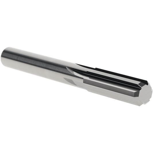 Hertel 79891370 Chucking Reamer 12 mm Dia, 4" OAL, 1-3/8" Flute Length, Straight Flute, Straight-Cylindrical Shank, Solid Carbide