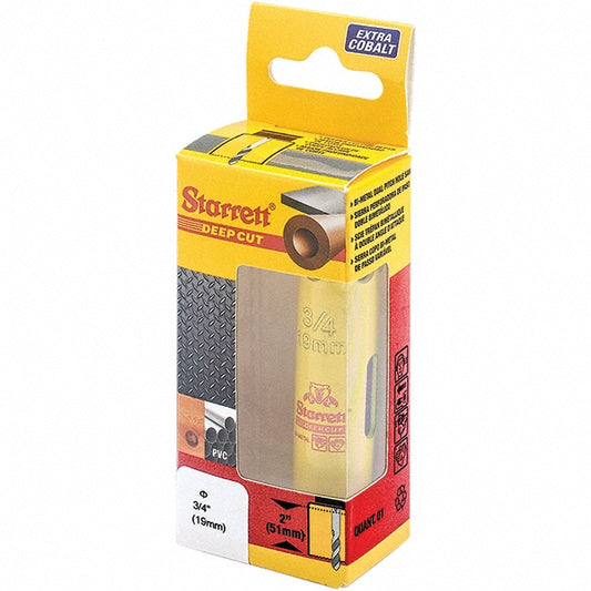 Starrett 00427 Hole Saw 3/4" Saw Dia, 2" Cut Depth