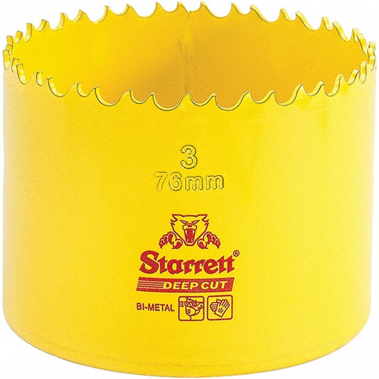 Starrett 00453 Hole Saw 3" Saw Dia, 2" Cut Depth