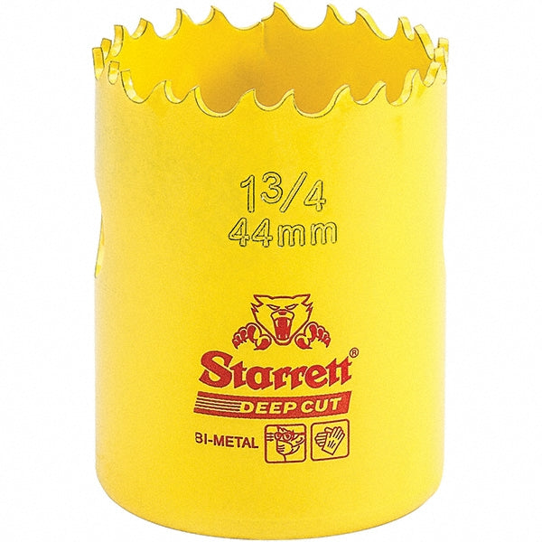 Starrett 00434 Hole Saw 1-3/4" Saw Dia, 2" Cut Depth