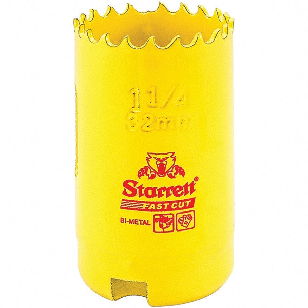 Starrett 00488 Hole Saw 1-1/4" Saw Dia, 1-5/8" Cut Depth