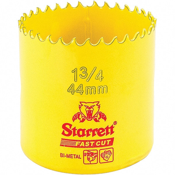 Starrett 00491 Hole Saw 1-3/4" Saw Dia, 1-5/8" Cut Depth