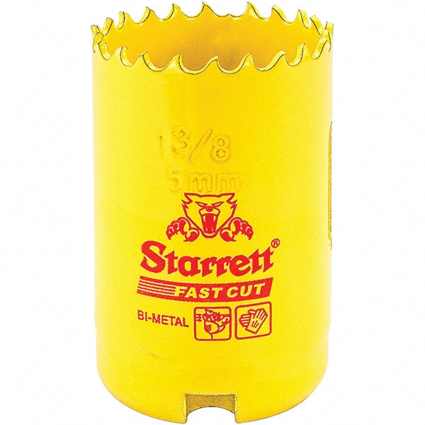 Starrett 00493 Hole Saw 1-3/8" Saw Dia, 1-5/8" Cut Depth