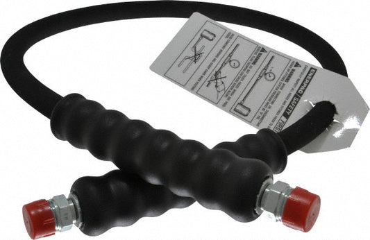 Enerpac H9203 Hydraulic Pump Hose 1/4" ID, 3' OAL, Rubber, 10,000 Max psi