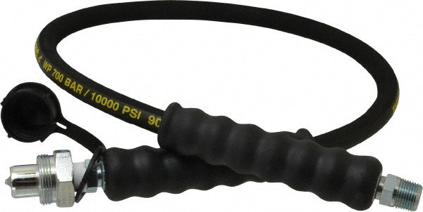 Enerpac HC9203 Hydraulic Pump Hose 1/4" ID, 3' OAL, Rubber, 10,000 Max psi