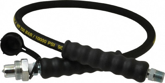 Enerpac HC9203 Hydraulic Pump Hose 1/4" ID, 3' OAL, Rubber, 10,000 Max psi