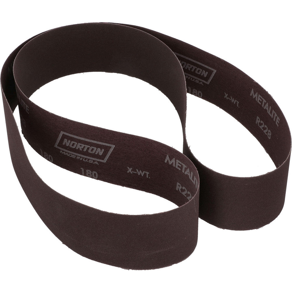 Norton 78072721570 Abrasive Belt  2-1/2" Wide, 60" OAL, 180 Grit, Aluminum Oxide