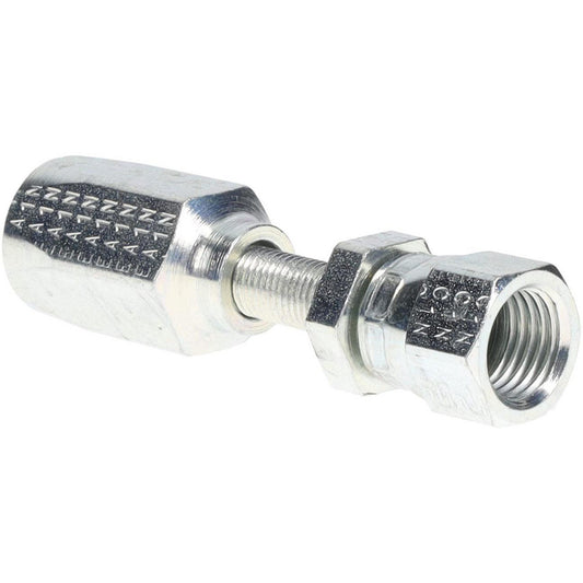 Parker 20620-4-4 Hydraulic Hose Female Swivel Fitting 0.188" ID, 4 mm, 7/16-20