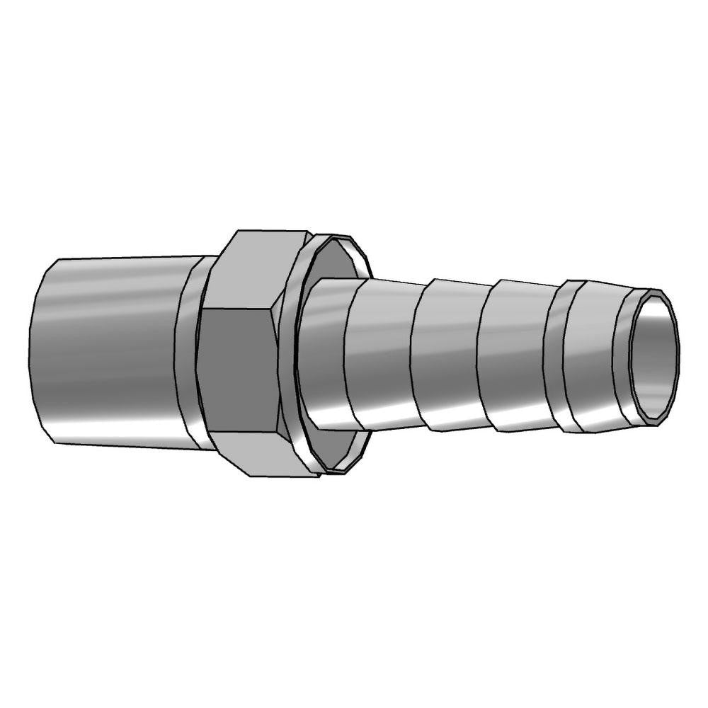 Parker 30182-8-10 Hydraulic Hose Male NPTF Pipe Rigid Fitting 15.90 mm Hose ID, Hose Size 10, 1/2-14 Thread