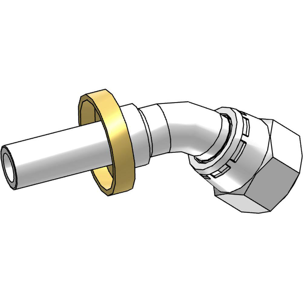 Parker 33782-6-6 Hydraulic Hose Female JIC 37 deg Swivel Fitting 9.50 mm Hose ID, Hose Size 6, 9/16-18 Thread