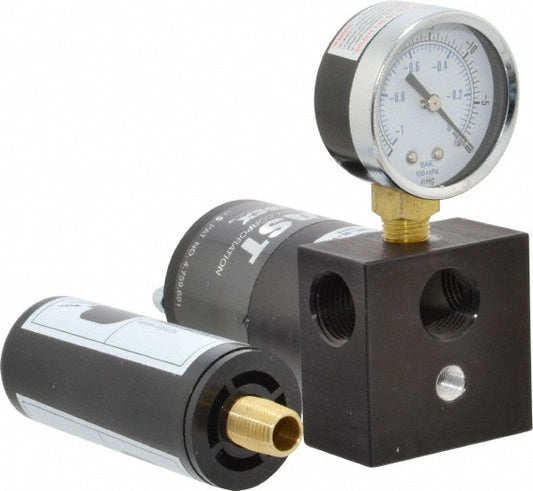 Gast VG-065-00-00 6.8 CFM Open Flow Venturi Single Stage Vacuum Generator