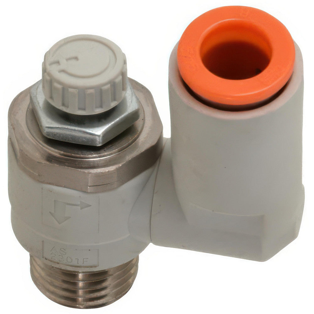 SMC Pneumatics AS2301F-N01-09 Air Flow Control Valve Flow Control Offset Inline, Tube x MNPT, 5/16" Tube OD