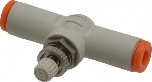 SMC Pneumatics AS1002F-01 Air Flow Control Valve In-Line, Tube, 1/8" Tube OD