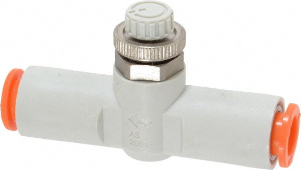 SMC Pneumatics AS2052F-09 Air Flow Control Valve In-Line, Tube, 5/16" Tube OD