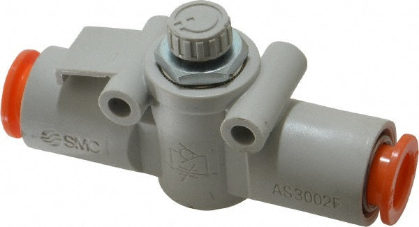 SMC Pneumatics AS3002F-11 Air Flow Control Valve In-Line, Tube, 3/8" Tube OD